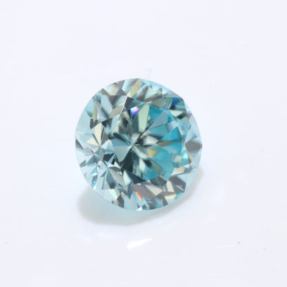 ブルージルコン ルース ルース ラウンドカット 6.1mm 1.29ct (品番 ruth-r7929-008)