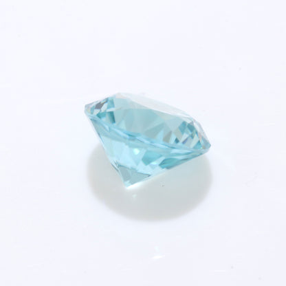 ブルージルコン ルース ルース ラウンドカット 6.1mm 1.29ct (品番 ruth-r7929-008)