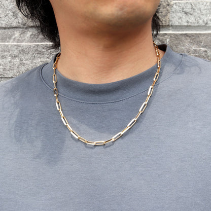 18金 ネックレス メンズ 中空 ラディアント 人気 おすすめ K18 ゴールド 中空チェーン ラディアントチェーン おしゃれ ボーナス ご褒美 (品番 radiant-h-165-k18-m)