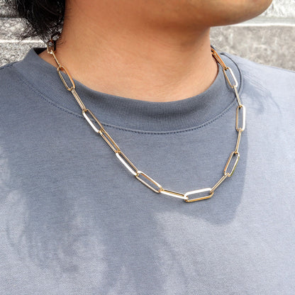 K18YG チェーンネックレス レディース 中空チェーン ラディアント かっこいい 18金 ゴールド 中空 ラディアントチェーン ペア お揃い 記念日 (品番 radiant-h-180-k18-l)