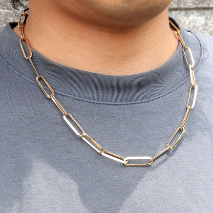 K18YG チェーンネックレス レディース 中空チェーン ラディアント かっこいい 18金 ゴールド 中空 ラディアントチェーン ペア お揃い 記念日 (品番 radiant-h-180-k18-l)