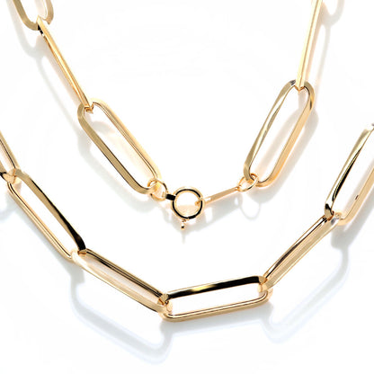 K18YG チェーンネックレス レディース 中空チェーン ラディアント かっこいい 18金 ゴールド 中空 ラディアントチェーン ペア お揃い 記念日 (品番 radiant-h-180-k18-l)