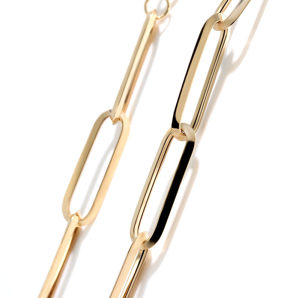 K18YG チェーンネックレス レディース 中空チェーン ラディアント かっこいい 18金 ゴールド 中空 ラディアントチェーン ペア お揃い 記念日 (品番 radiant-h-180-k18-l)