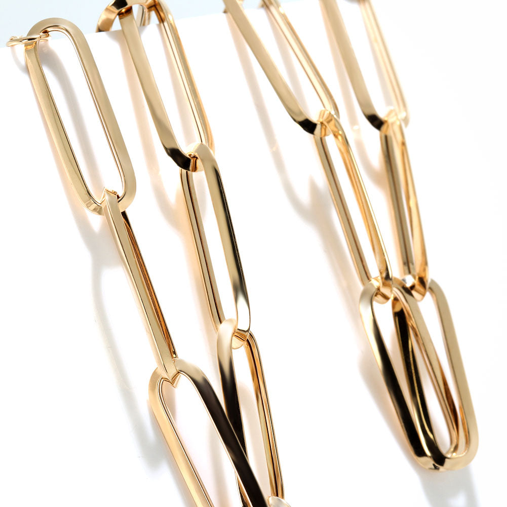 K18YG チェーンネックレス レディース 中空チェーン ラディアント かっこいい 18金 ゴールド 中空 ラディアントチェーン ペア お揃い 記念日 (品番 radiant-h-180-k18-l)