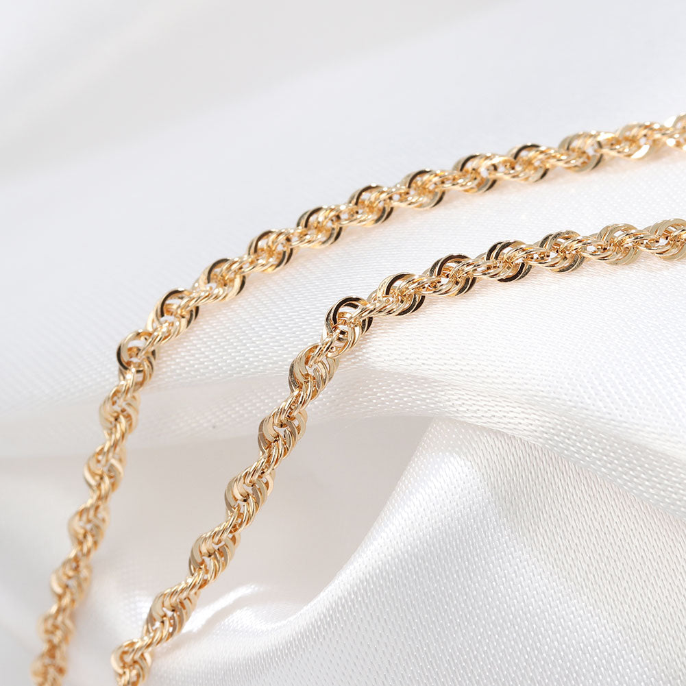 ブレスレット ロープチェーン 18金 イエローゴールド メンズ K18YG 中空 地金 ブレス 男性 大人 つけっぱなし おしゃれ メンズジュエリー (品番 rope-h-040-18-k18-m)