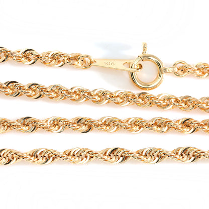 ブレスレット ロープチェーン 18金 イエローゴールド メンズ K18YG 中空 地金 ブレス 男性 大人 つけっぱなし おしゃれ メンズジュエリー (品番 rope-h-040-18-k18-m)