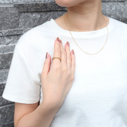 K18 イエローゴールド 中空 チェーンリング ロープ レディース 指輪 18金 リング 中空チェーン 彼氏 彼女 お揃い ペア おすすめ おしゃれリング (品番 rope-h-r-060-k18)