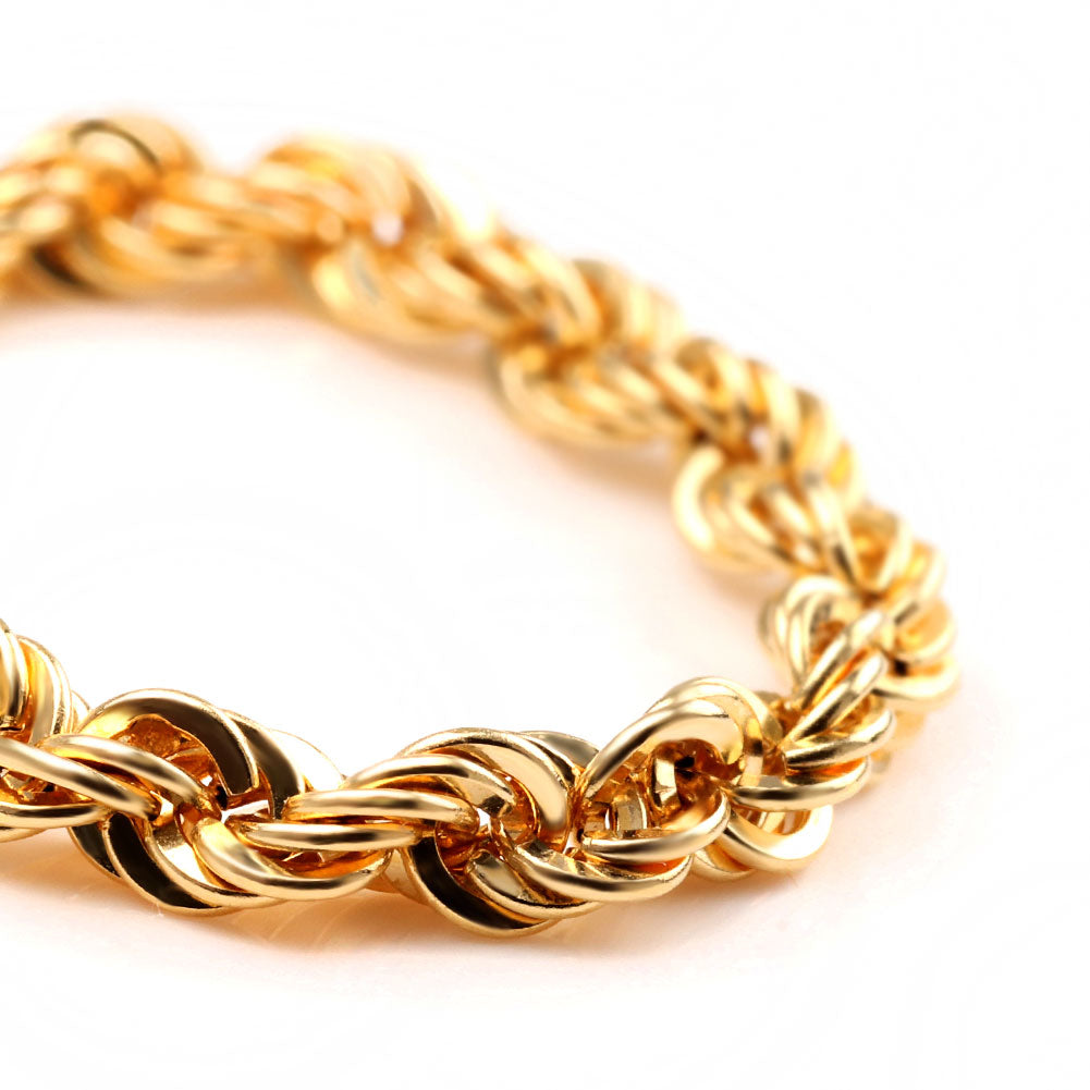 K18 イエローゴールド 中空 チェーンリング ロープ レディース 指輪 18金 リング 中空チェーン 彼氏 彼女 お揃い ペア おすすめ おしゃれリング (品番 rope-h-r-060-k18)