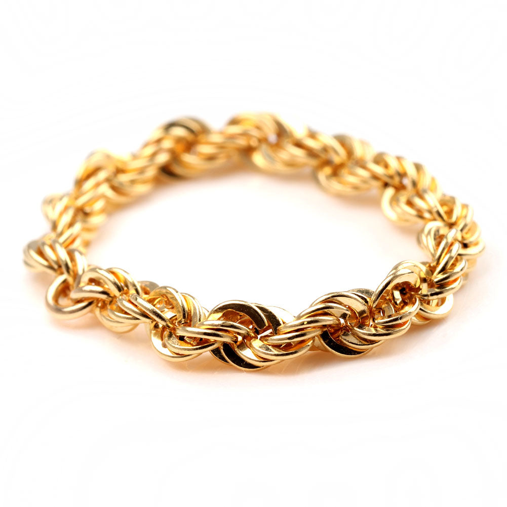 K18 イエローゴールド 中空 チェーンリング ロープ レディース 指輪 18金 リング 中空チェーン 彼氏 彼女 お揃い ペア おすすめ おしゃれリング (品番 rope-h-r-060-k18)