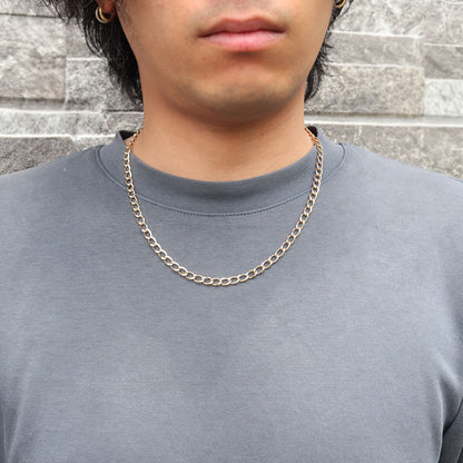 ネックレス 18金 ルビド 中空チェーン レディース K18 ゴールド 中空 チェーンネックレス 上品 ボリュームチェーン おしゃれ 中空 軽やか (品番 rubido-h-s-k18-l)