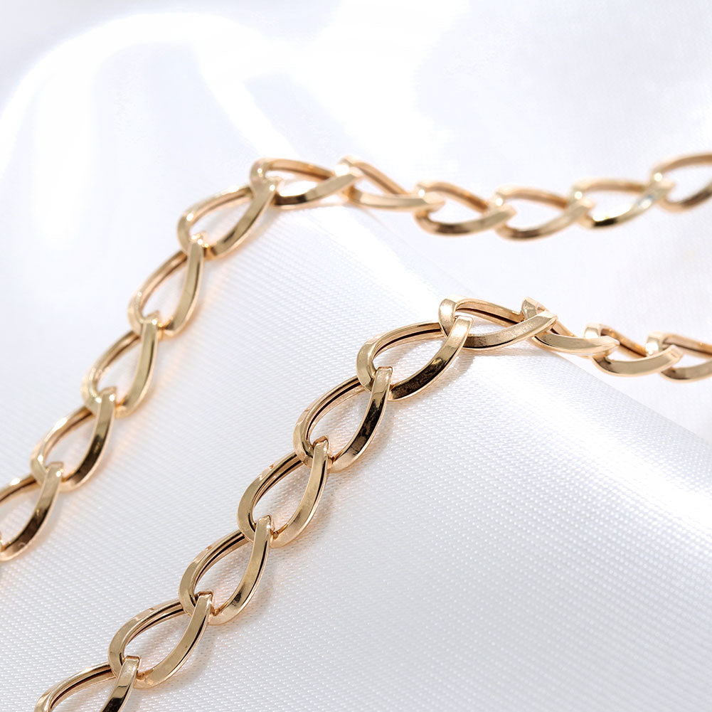 ネックレス 18金 ルビド 中空チェーン レディース K18 ゴールド 中空 チェーンネックレス 上品 ボリュームチェーン おしゃれ 中空 軽やか (品番 rubido-h-s-k18-l)