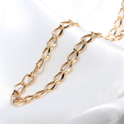 ネックレス 18金 ルビド 中空チェーン レディース K18 ゴールド 中空 チェーンネックレス 上品 ボリュームチェーン おしゃれ 中空 軽やか (品番 rubido-h-s-k18-l)