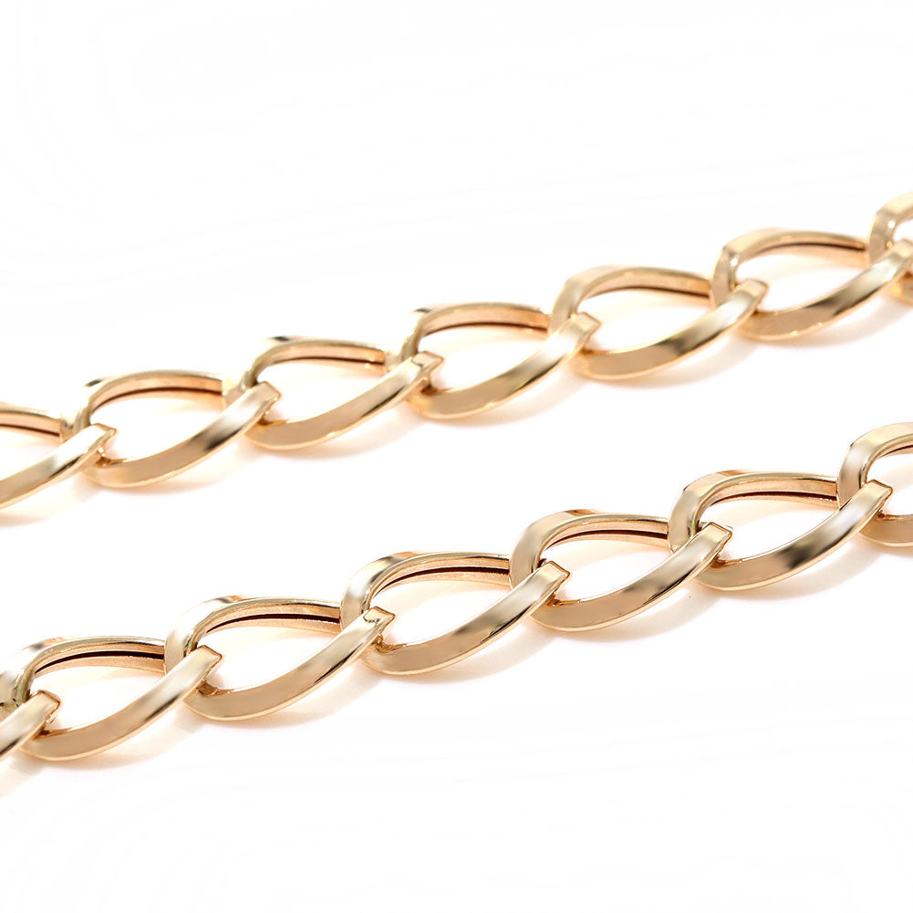 ネックレス 18金 ルビド 中空チェーン レディース K18 ゴールド 中空 チェーンネックレス 上品 ボリュームチェーン おしゃれ 中空 軽やか (品番 rubido-h-s-k18-l)