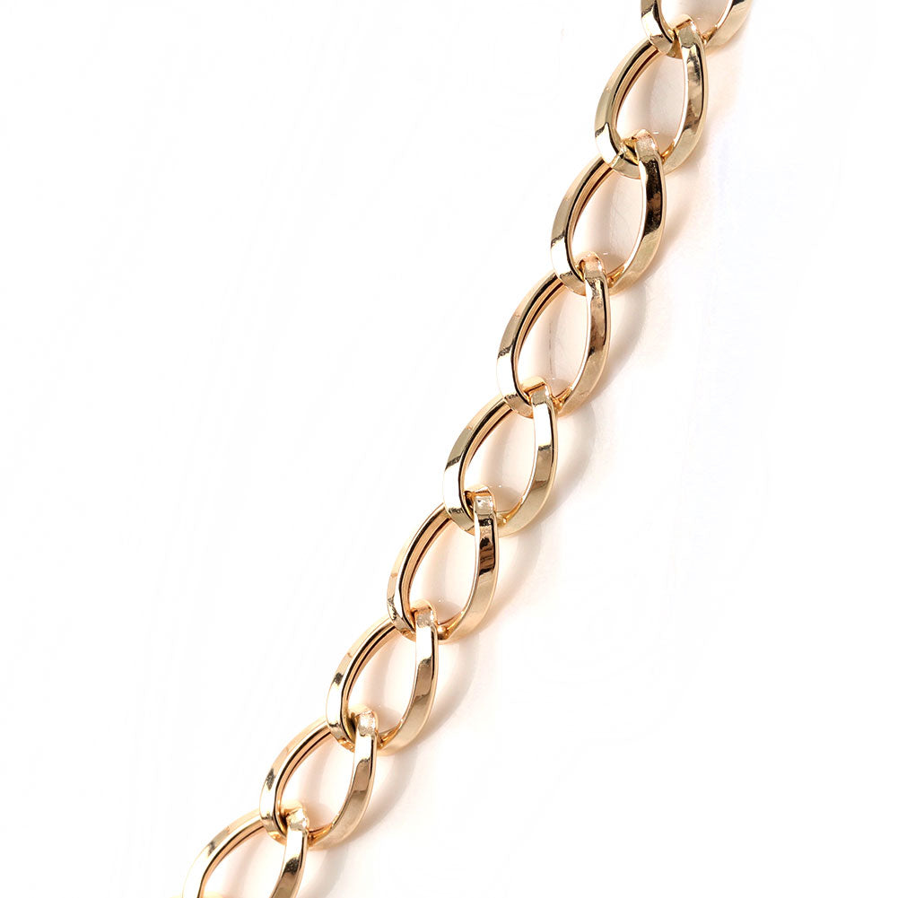 ネックレス 18金 ルビド 中空チェーン レディース K18 ゴールド 中空 チェーンネックレス 上品 ボリュームチェーン おしゃれ 中空 軽やか (品番 rubido-h-s-k18-l)