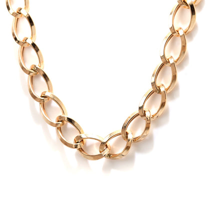 ネックレス 18金 ルビド 中空チェーン レディース K18 ゴールド 中空 チェーンネックレス 上品 ボリュームチェーン おしゃれ 中空 軽やか (品番 rubido-h-s-k18-l)