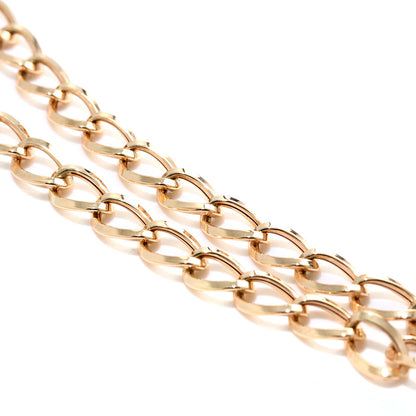 ネックレス 18金 ルビド 中空チェーン レディース K18 ゴールド 中空 チェーンネックレス 上品 ボリュームチェーン おしゃれ 中空 軽やか (品番 rubido-h-s-k18-l)