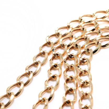 ネックレス 18金 ルビド 中空チェーン レディース K18 ゴールド 中空 チェーンネックレス 上品 ボリュームチェーン おしゃれ 中空 軽やか (品番 rubido-h-s-k18-l)