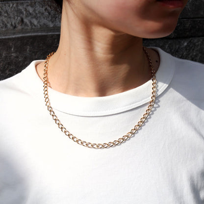 ネックレス 18金 ルビド 中空チェーン レディース K18 ゴールド 中空 チェーンネックレス 上品 ボリュームチェーン おしゃれ 中空 軽やか (品番 rubido-h-s-k18-l)