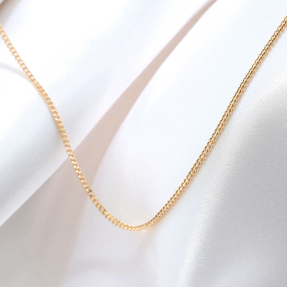 中空チェーン 喜平 ネックレス 18金 ゴールド 軽い 中空 レディース K18YG 喜平チェーン ネックレス シンプル 細い チェーンネックレス おしゃれ (品番 s-k-040-k18-l)