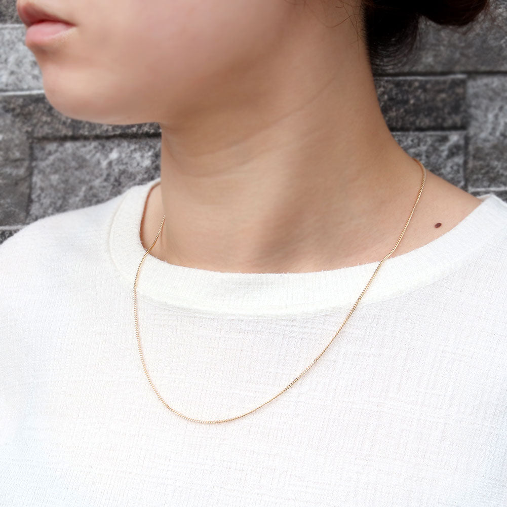 メンズネックレス 中空 喜平チェーン 18金 メンズ チェーンのみ シンプル 喜平 ネックレス K18YG 人気 おすすめ K18 ゴールド 細い おしゃれ (品番 s-k-040-k18-m)