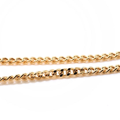 メンズネックレス 中空 喜平チェーン 18金 メンズ チェーンのみ シンプル 喜平 ネックレス K18YG 人気 おすすめ K18 ゴールド 細い おしゃれ (品番 s-k-040-k18-m)