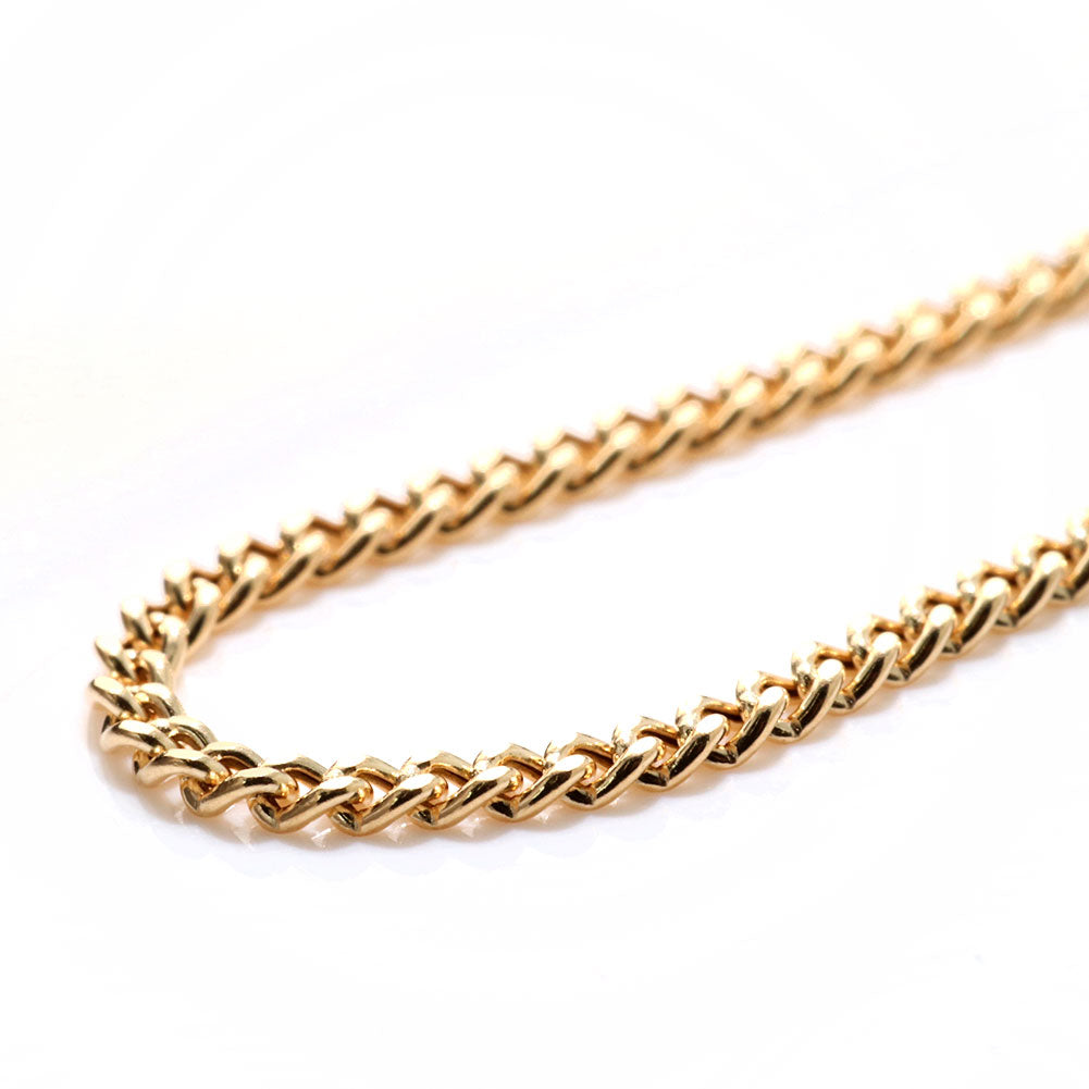 中空チェーン 喜平 ネックレス 18金 ゴールド 軽い 中空 レディース K18YG 喜平チェーン ネックレス シンプル 細い チェーンネックレス おしゃれ (品番 s-k-040-k18-l)