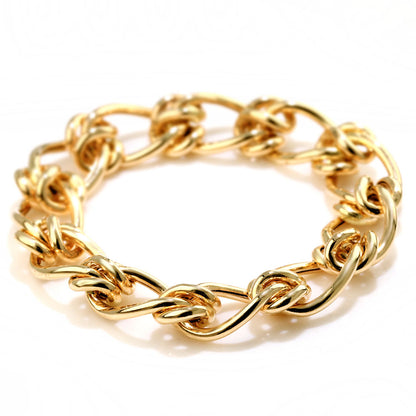 リング K18 チェーン ボリューミー 中空 チェーンリング 指輪 チャンキー K18YG 太め 中空 レディース メンズ ユニセックス 人気 定番 ペア お揃い (品番 s1108-h-r-k18)