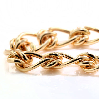 リング K18 チェーン ボリューミー 中空 チェーンリング 指輪 チャンキー K18YG 太め 中空 レディース メンズ ユニセックス 人気 定番 ペア お揃い (品番 s1108-h-r-k18)