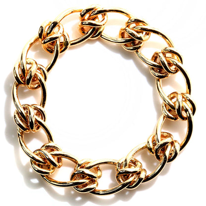 リング K18 チェーン ボリューミー 中空 チェーンリング 指輪 チャンキー K18YG 太め 中空 レディース メンズ ユニセックス 人気 定番 ペア お揃い (品番 s1108-h-r-k18)