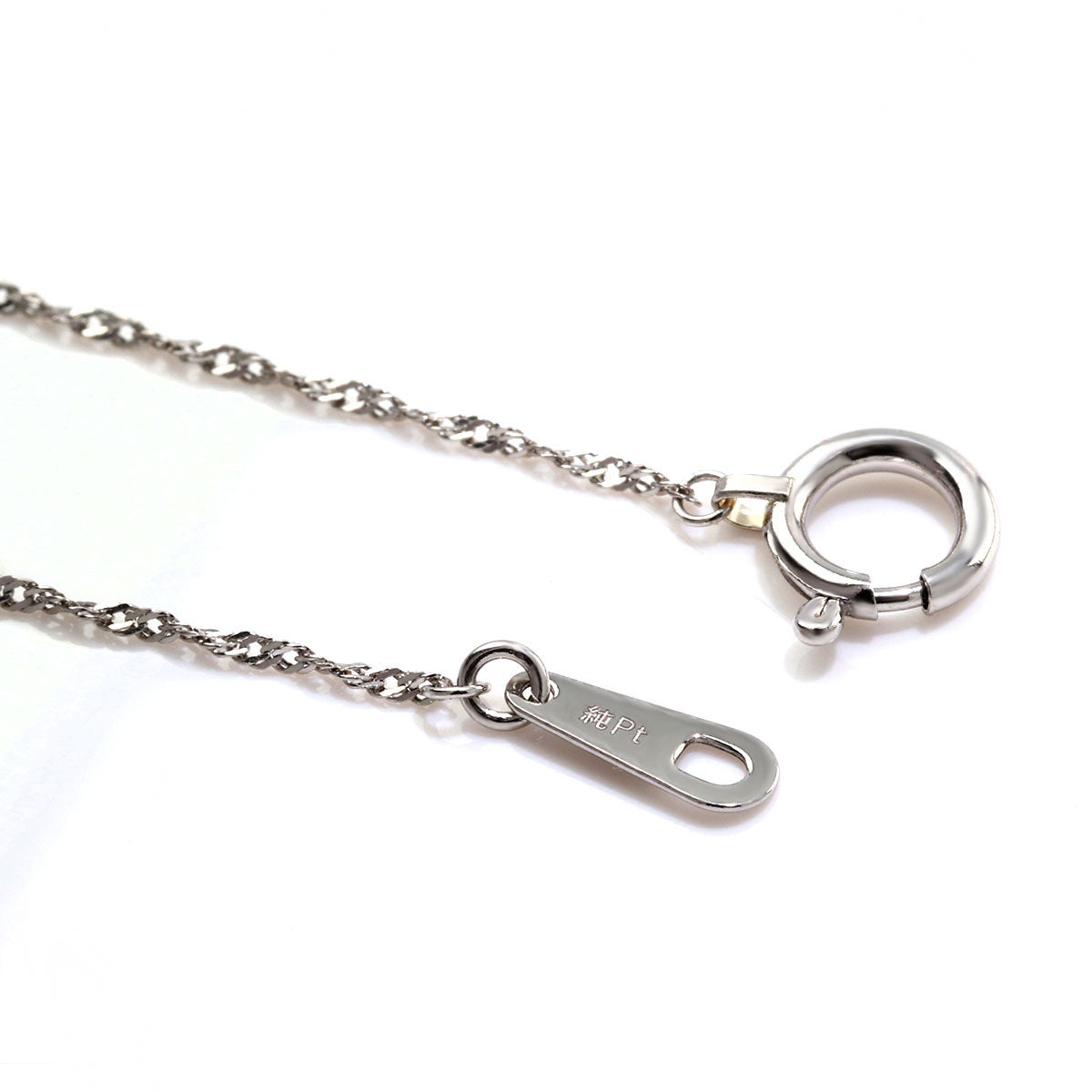チェーン ブレスレット レディース 純プラチナ pt999 スクリューチェーン 16cm 18cm 高級感 重ね付け 女性 大人 華奢 綺麗 自分用 ご褒美 普段使い (品番 screw-015-b-pt999)