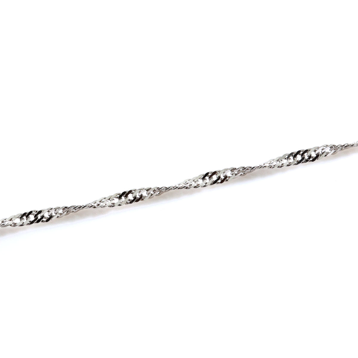 チェーン ブレスレット レディース 純プラチナ pt999 スクリューチェーン 16cm 18cm 高級感 重ね付け 女性 大人 華奢 綺麗 自分用 ご褒美 普段使い (品番 screw-015-b-pt999)