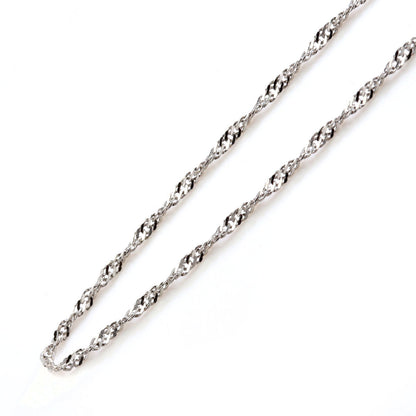 チェーン ブレスレット レディース 純プラチナ pt999 スクリューチェーン 16cm 18cm 高級感 重ね付け 女性 大人 華奢 綺麗 自分用 ご褒美 普段使い (品番 screw-015-b-pt999)