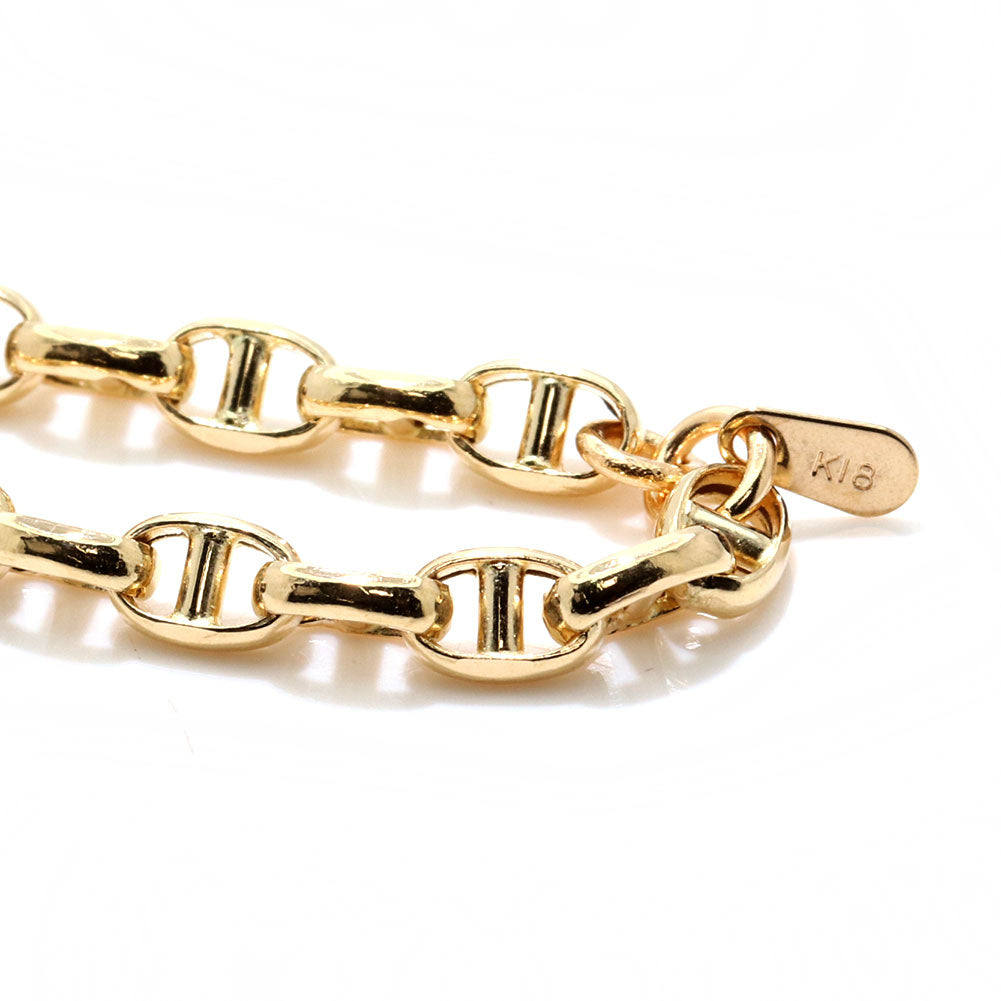 リング 中空 チェーン K18 イエローゴールド 指輪 スカル レディース K18YG 中空チェーン ユニセックス エレガント 大人女子 人気 プレゼント (品番 skull-h-r-100-k18)