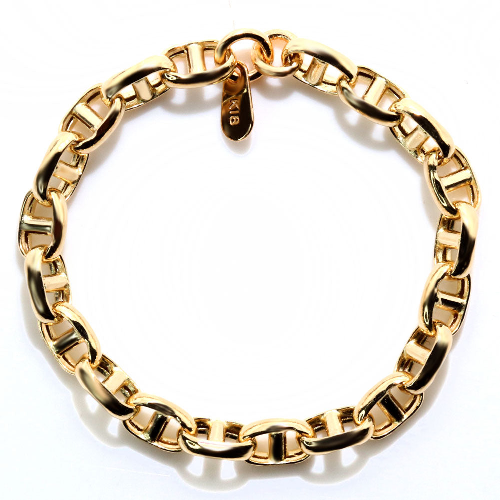 リング 中空 チェーン K18 イエローゴールド 指輪 スカル レディース K18YG 中空チェーン ユニセックス エレガント 大人女子 人気 プレゼント (品番 skull-h-r-100-k18)