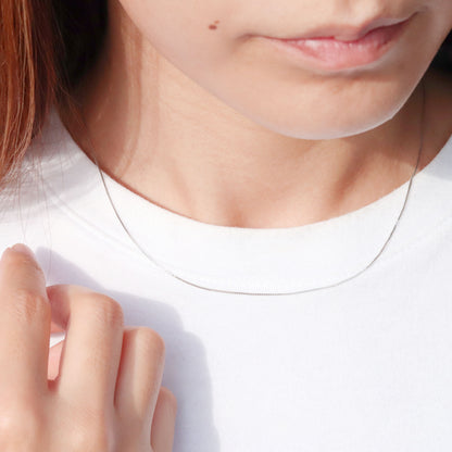 ベネチアンチェーン レディース チェーンのみ K10 K18 PT850 ネックレス ベネチアン 幅0.6mm 40cm チェーンネックレス (品番 venetian-06-chain)