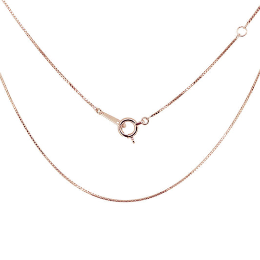 ベネチアンチェーン レディース チェーンのみ K10 K18 PT850 ネックレス ベネチアン 幅0.6mm 40cm チェーンネックレス (品番 venetian-06-chain)