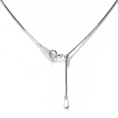 レディース ベネチアンチェーン ネックレス スライド式 長さ調整可能 チェーンのみ 45cm 上品 シンプル Pt850 K18 高級感 スライド式アジャスター (品番 venetian-08-chain-slide)