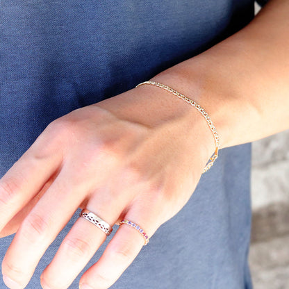 18金 喜平ブレスレット メンズ 中空 チェーン ダブル イエローゴールド 喜平 K18 中空ダブル メンズブレスレット 彼女 お揃い (品番 w-k-050-18-k18)