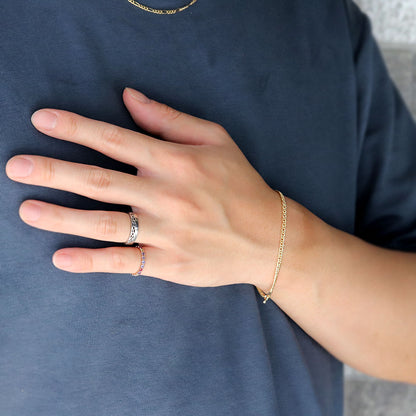 18金 喜平ブレスレット メンズ 中空 チェーン ダブル イエローゴールド 喜平 K18 中空ダブル メンズブレスレット 彼女 お揃い (品番 w-k-050-18-k18)