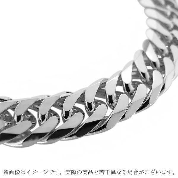 喜平ブレスレット メンズ プラチナ PT850 6面ダブル キヘイ ダブルロック ダブル 20g 5.4mm 20cm プラチナ製 喜平 チェーン ブレスレット