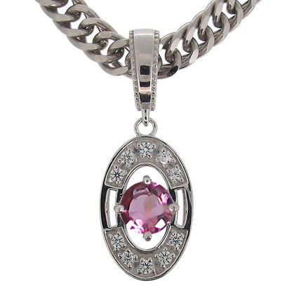 大粒 楕円 ペンダント 喜平チェーン メンズ 選べる誕生石 天然石 k10 k18 pt900 sv925 mens pendant necklace diamond ネックレス 喜平 ダイヤモンド