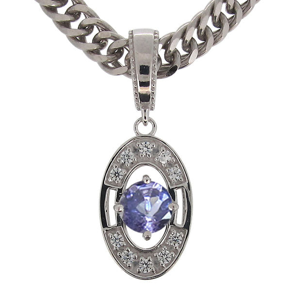 大粒 楕円 ペンダント 喜平チェーン メンズ 選べる誕生石 天然石 k10 k18 pt900 sv925 mens pendant necklace diamond ネックレス 喜平 ダイヤモンド