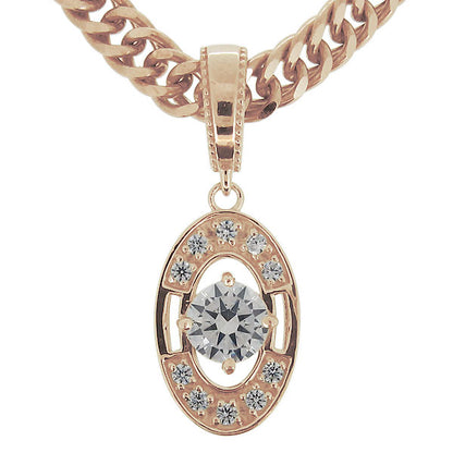 大粒 楕円 ペンダント 喜平チェーン メンズ 選べる誕生石 天然石 k10 k18 pt900 sv925 mens pendant necklace diamond ネックレス 喜平 ダイヤモンド