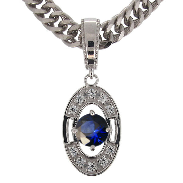 大粒 楕円 ペンダント 喜平チェーン メンズ 選べる誕生石 天然石 k10 k18 pt900 sv925 mens pendant necklace diamond ネックレス 喜平 ダイヤモンド