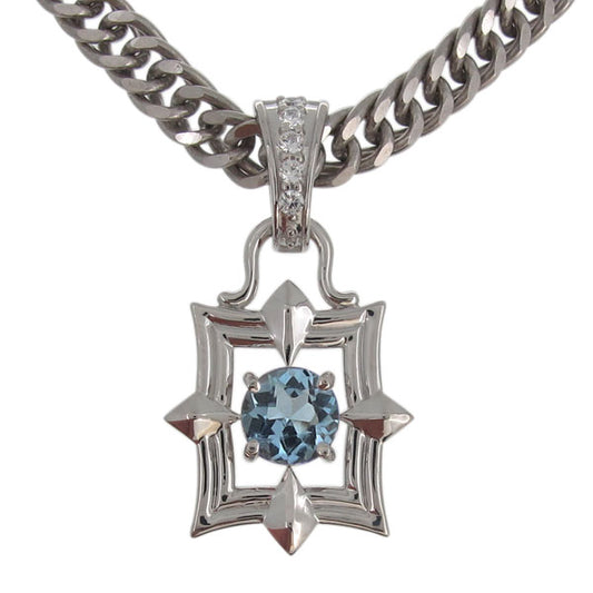 メンズ ペンダント 喜平チェーン スクエア 大粒 天然石 選べる誕生石 mens pendant necklace square diamond 四角 ネックレス K10 K18 PT900 SV925 