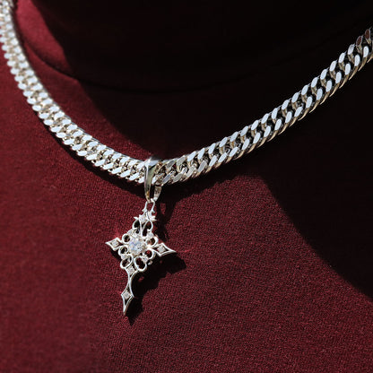 クロス 十字架 ペンダントトップ メンズ 喜平100g用 選べる誕生石 ペンダント 大粒 天然石 mens pendant top head croee birthstone K10 K18 PT900 SV925