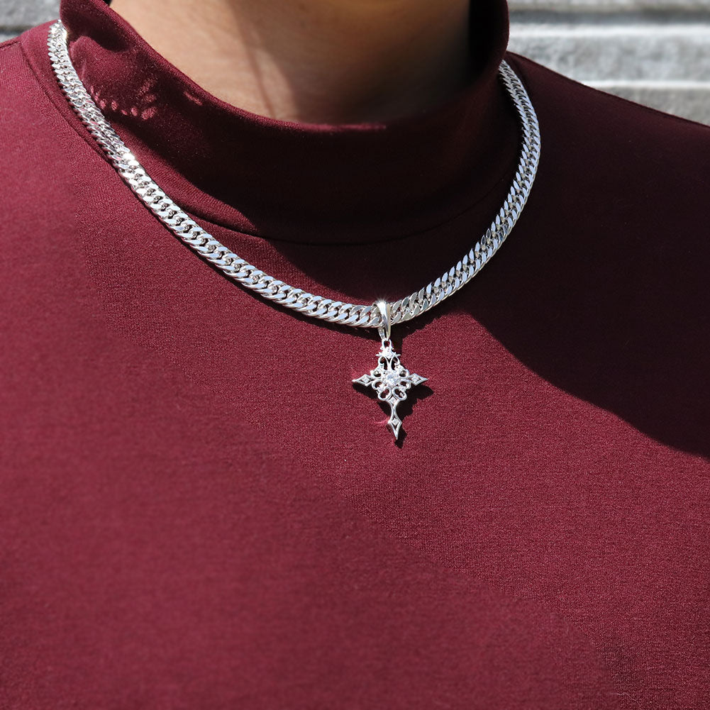 クロス 十字架 ペンダントトップ メンズ 喜平100g用 選べる誕生石 ペンダント 大粒 天然石 mens pendant top head croee birthstone K10 K18 PT900 SV925