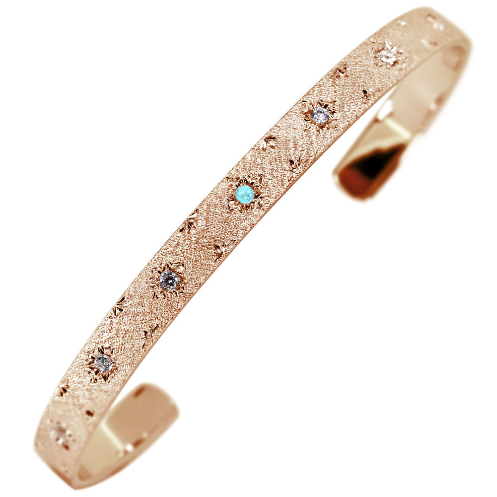 楽天市場】バングル ゴールド 18k 18金 レディース パライバ